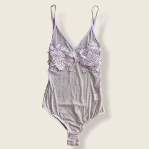 Lilac Sheer Bodysuit